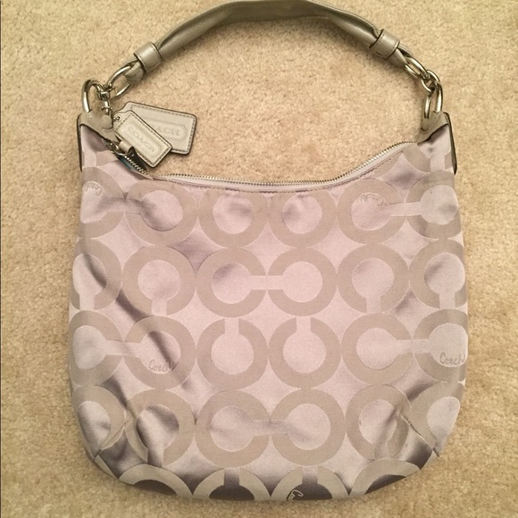 Coach Kristin Op Art Sateen Hobo (H1182-16784) - Picture 2 of 13